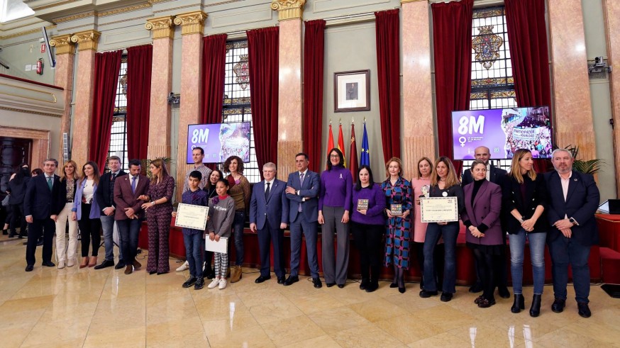 Trinidad Herrero Esquerro y la Asamblea Feminista de la Región, homenajeadas con el galardón 'Murcia en Igualdad 2023'