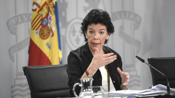 La ministra de Educación y Formación Profesional, Isabel Celaá. EUROPA PRESS