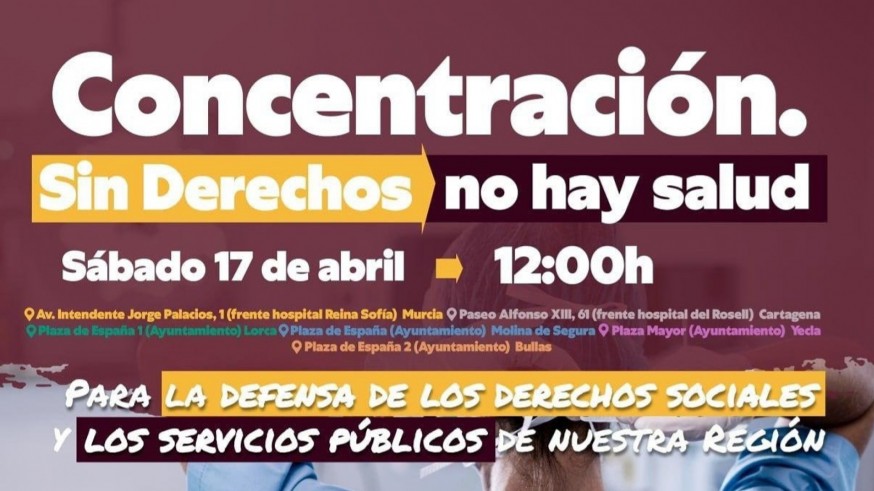 TURNO DE NOCHE. La Plataforma Marchas de la Dignidad organiza concentraciones en la Región