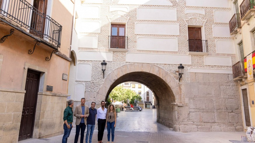 Caravaca. El Ayuntamiento de Caravaca recupera su fachada barroca trasera