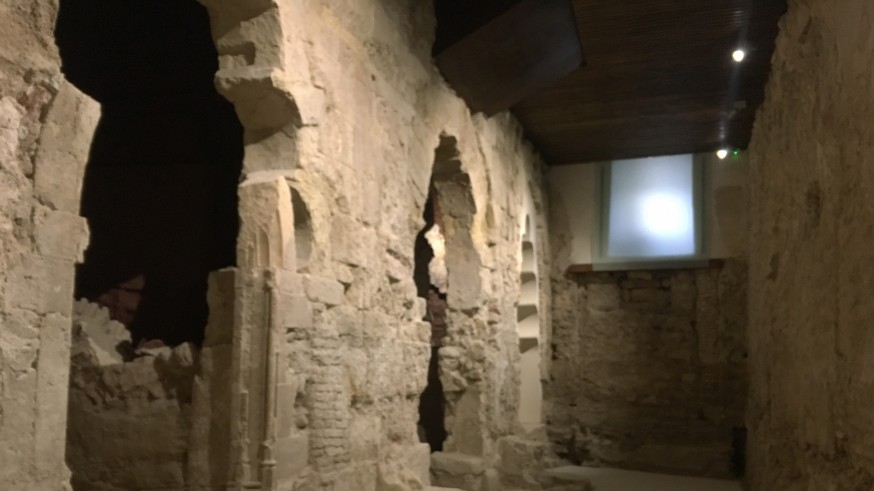 Restos visitables del Palacio Califal de Lorca