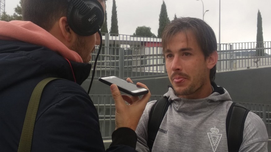 Chumbi, jugador del Real Murcia: "Estoy en una nube, el equipo necesitaba estos 3 puntos" 