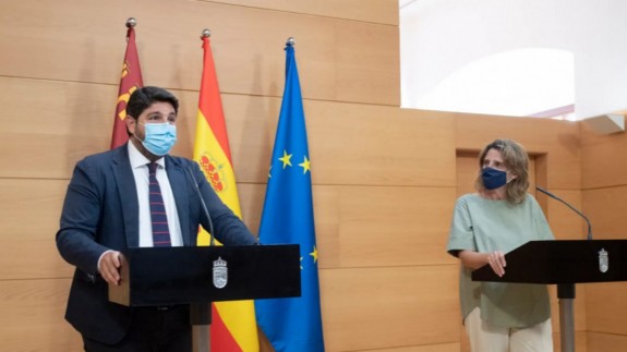 López Miras y Ribera tras la reunión que mantuvieron el pasado septiembre