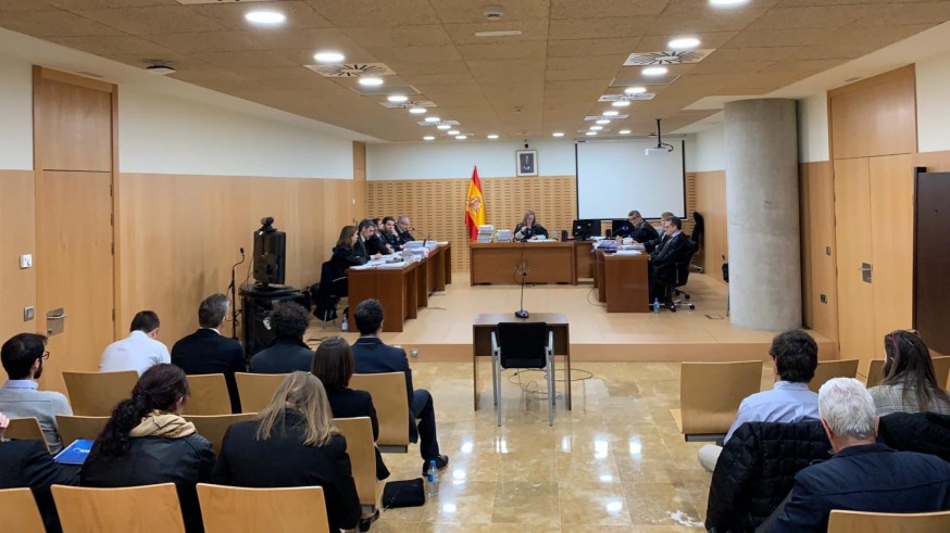 Juicio contra 'seriesyonkis' en la Ciudad de la Justicia de Murcia