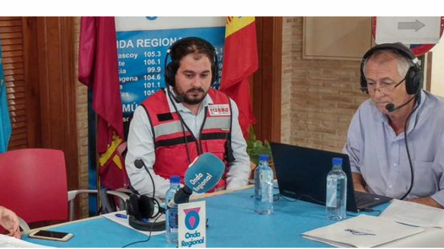Mario Pérez junto a Miguel Massotti en el programa especial de 'Murycía' con motivo de las inundaciones