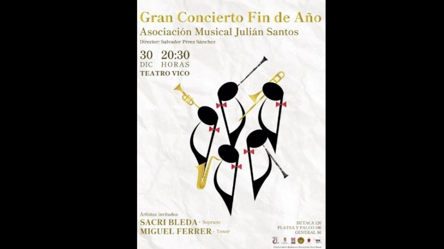Gran Concierto fin de año de la Asociación Musical Julián Santos de Jumilla