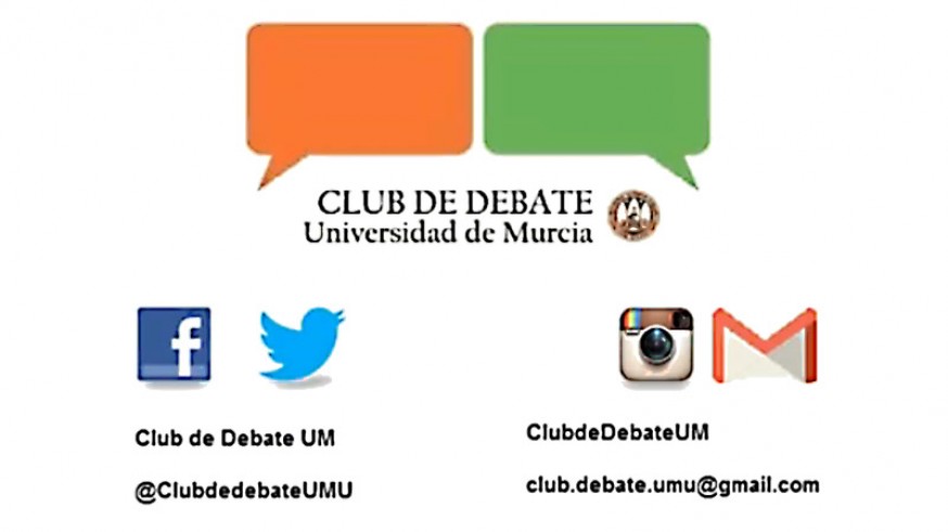 Logo e información del Club de Debate UM