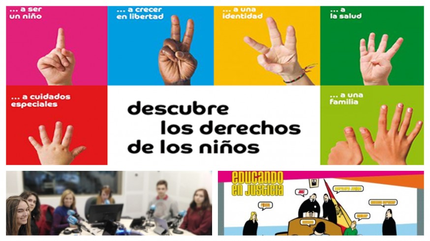 Alumnos que son Jueces de Paz, en Capuchunos Murcia y defienden los derechos de la infancia