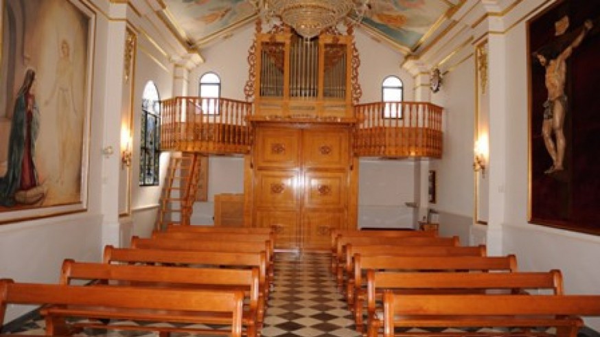 Interior de la Ermita de la Virgen de la Huerta en Los Ramos, Murcia