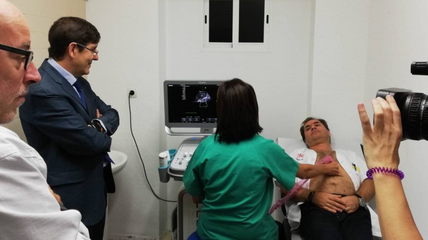 Villegas ha visitado hoy el centro de Salud de San Antón, en Cartagena