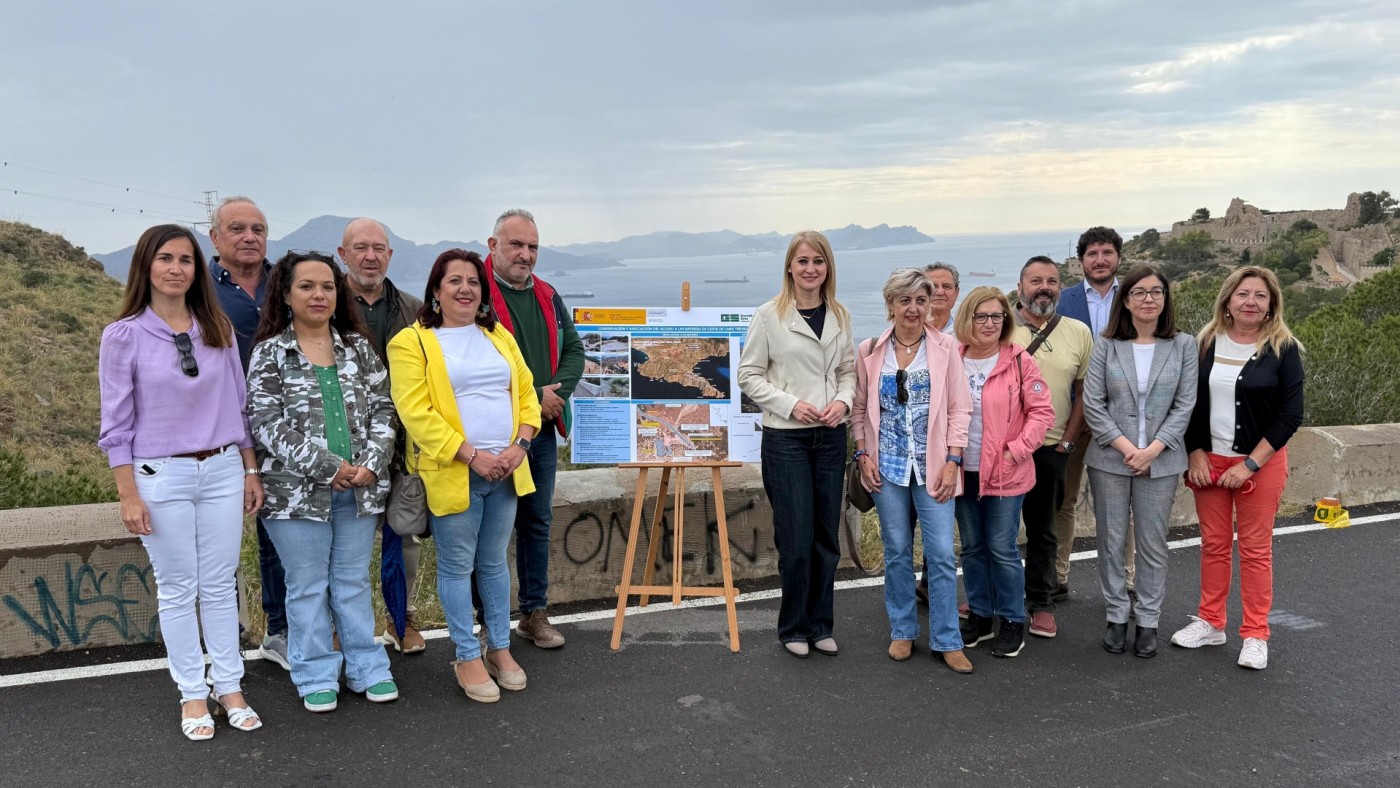 Inauguradas las obras de conservación y adecuación del acceso a las baterías de Cabo Tiñoso, en Cartagena