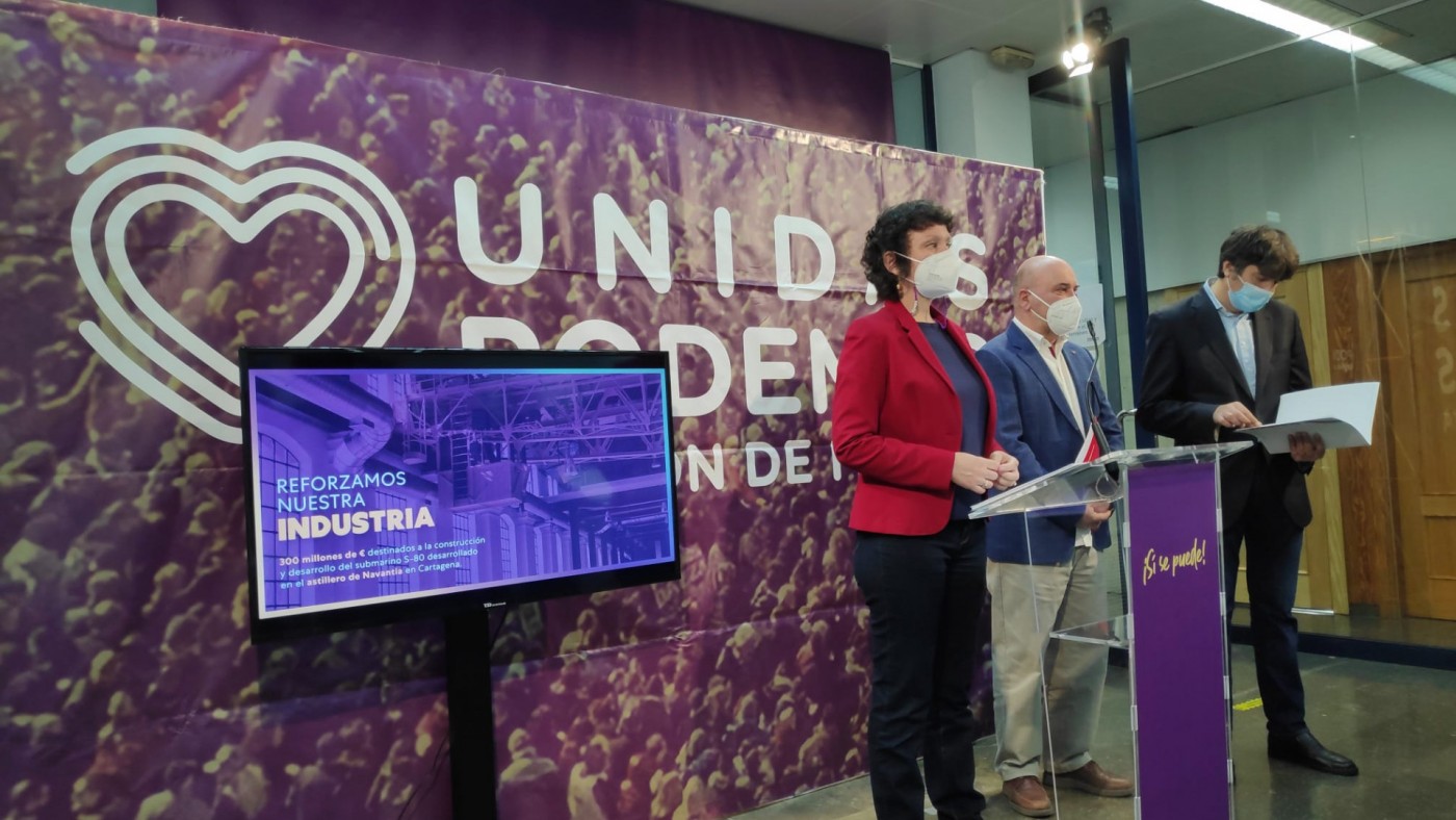 Rueda de prensa ofrecida por Podemos