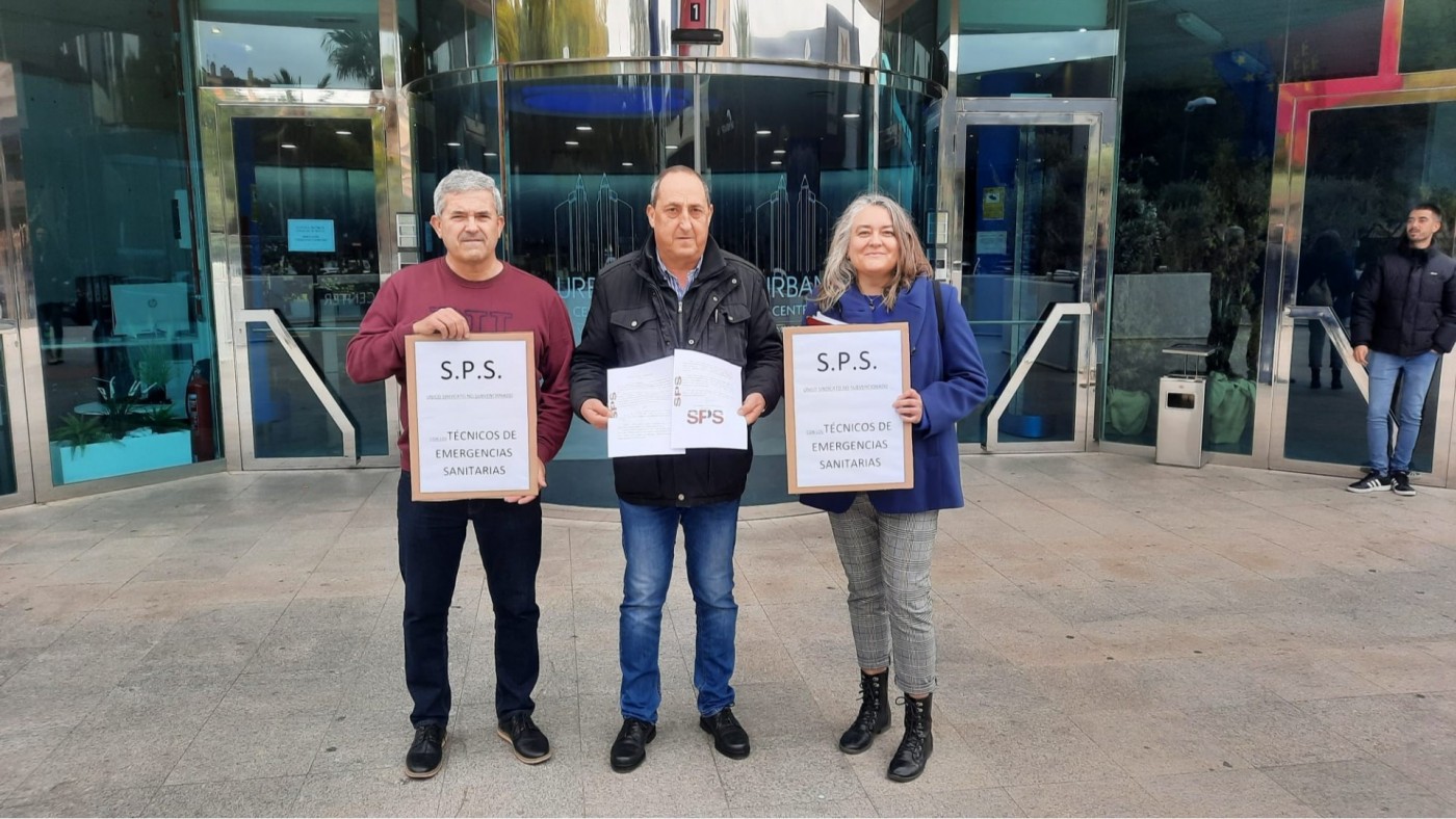 El sindicato SPS denuncia ante la Inspección de Trabajo incumplimientos de la empresa concesionaria de las ambulancias del SMS