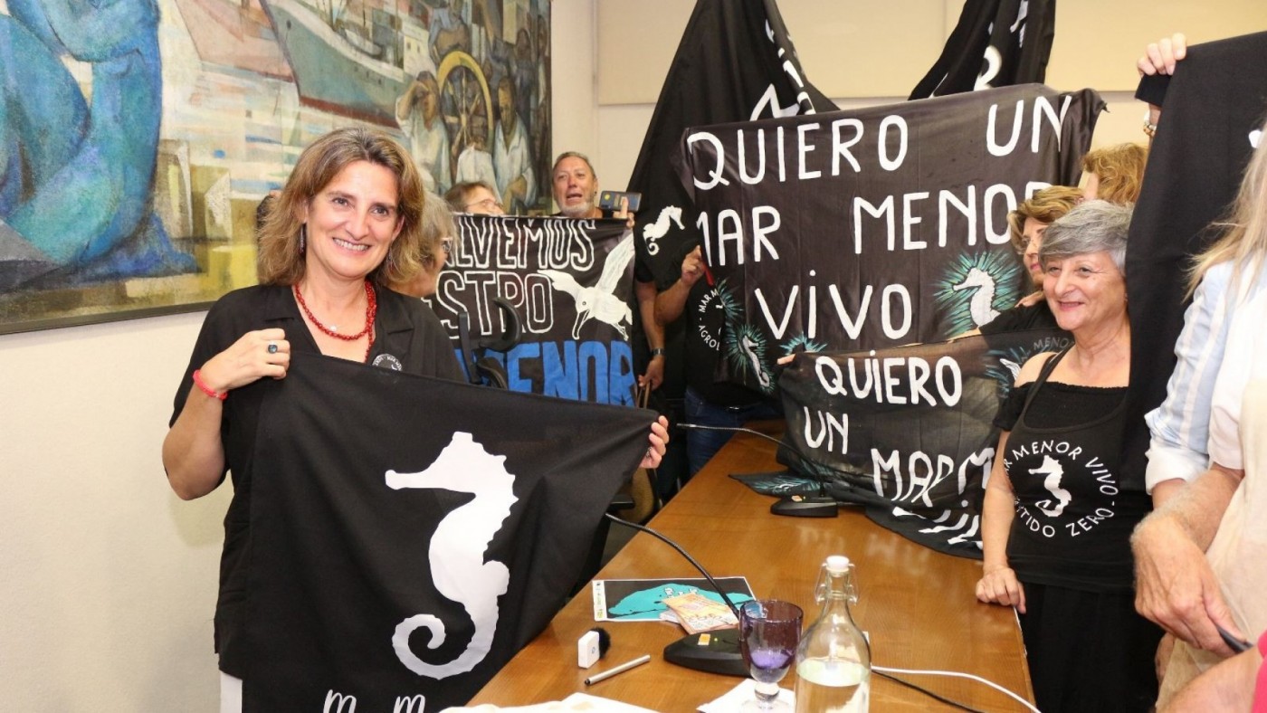Ribera alerta sobre el impacto de las altas temperaturas en el Mar Menor