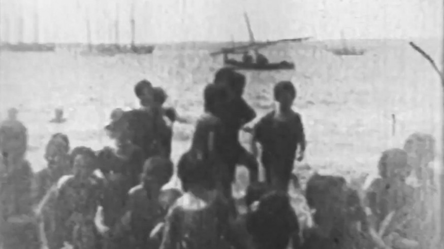 Cartagena rescata un documento fílmico de 1918 con imágenes del Puerto y el Balneario de San Bernardo
