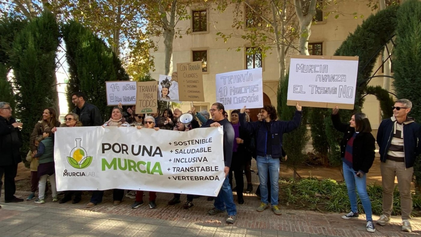Exigen una red de tranvía metropolitano que conecte Murcia con Molina, Alcantarilla o Santomera