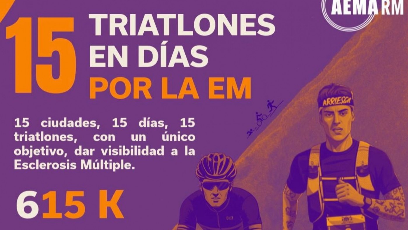 15 triatlones en 15 días para luchar contra la esclerosis múltiple