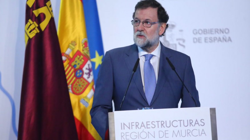 Rajoy en el acto celebrado en Murcia.