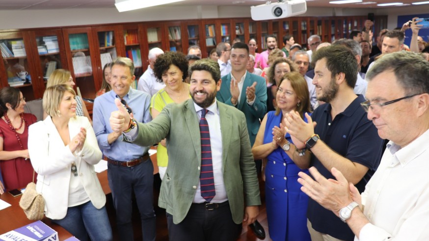 López Miras, candidato único para presidir el PP de la Región de Murcia