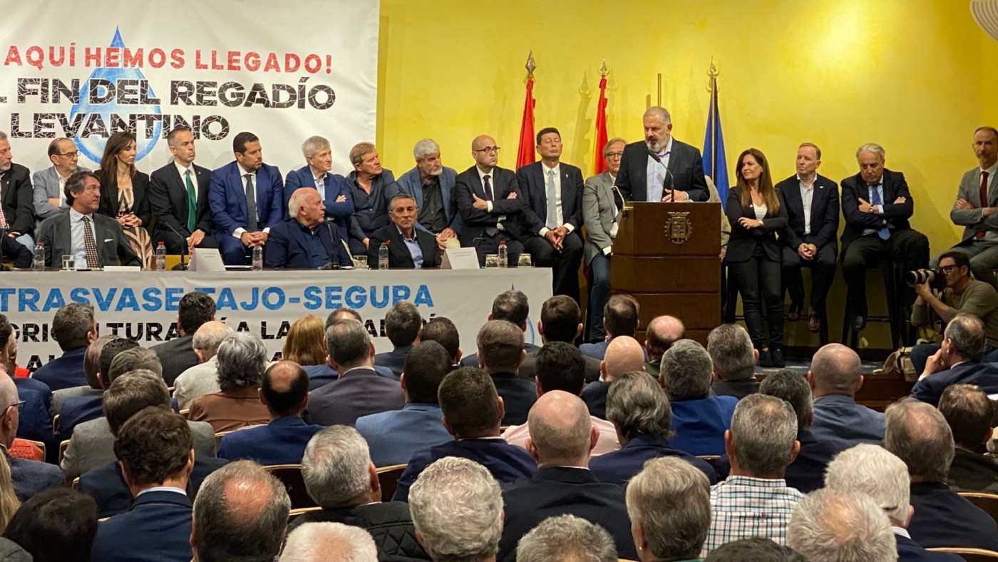 "No nos queda otra que unirnos en defensa del trasvase Tajo-Segura"