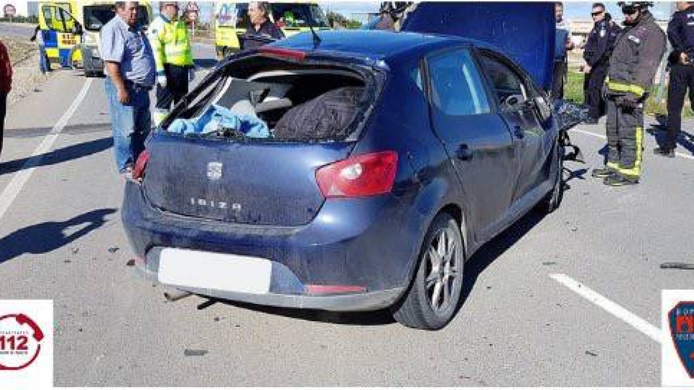 Imagen del accidente. 112