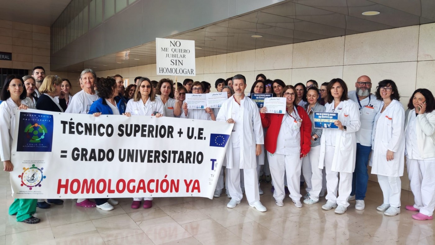 Los técnicos sanitarios inician una huelga de cuatro días en la Región