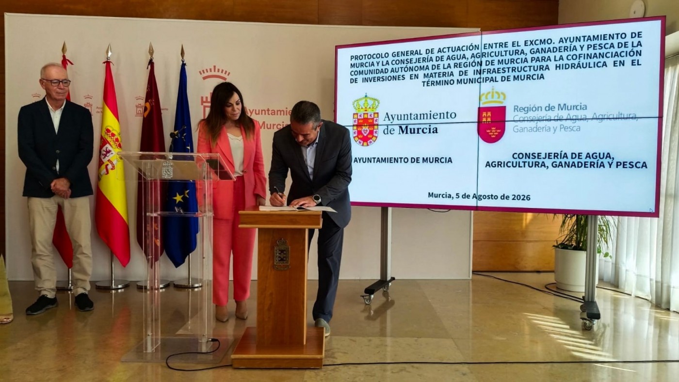 Murcia invertirá más de 15 millones en tres grandes infraestructuras hidráulicas