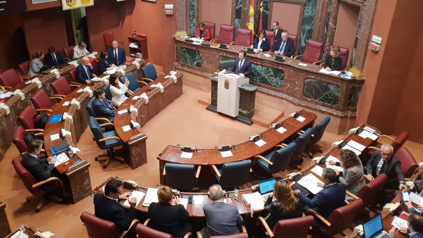Intervención de Pedro Rivera en el pleno de la Asamblea Regional