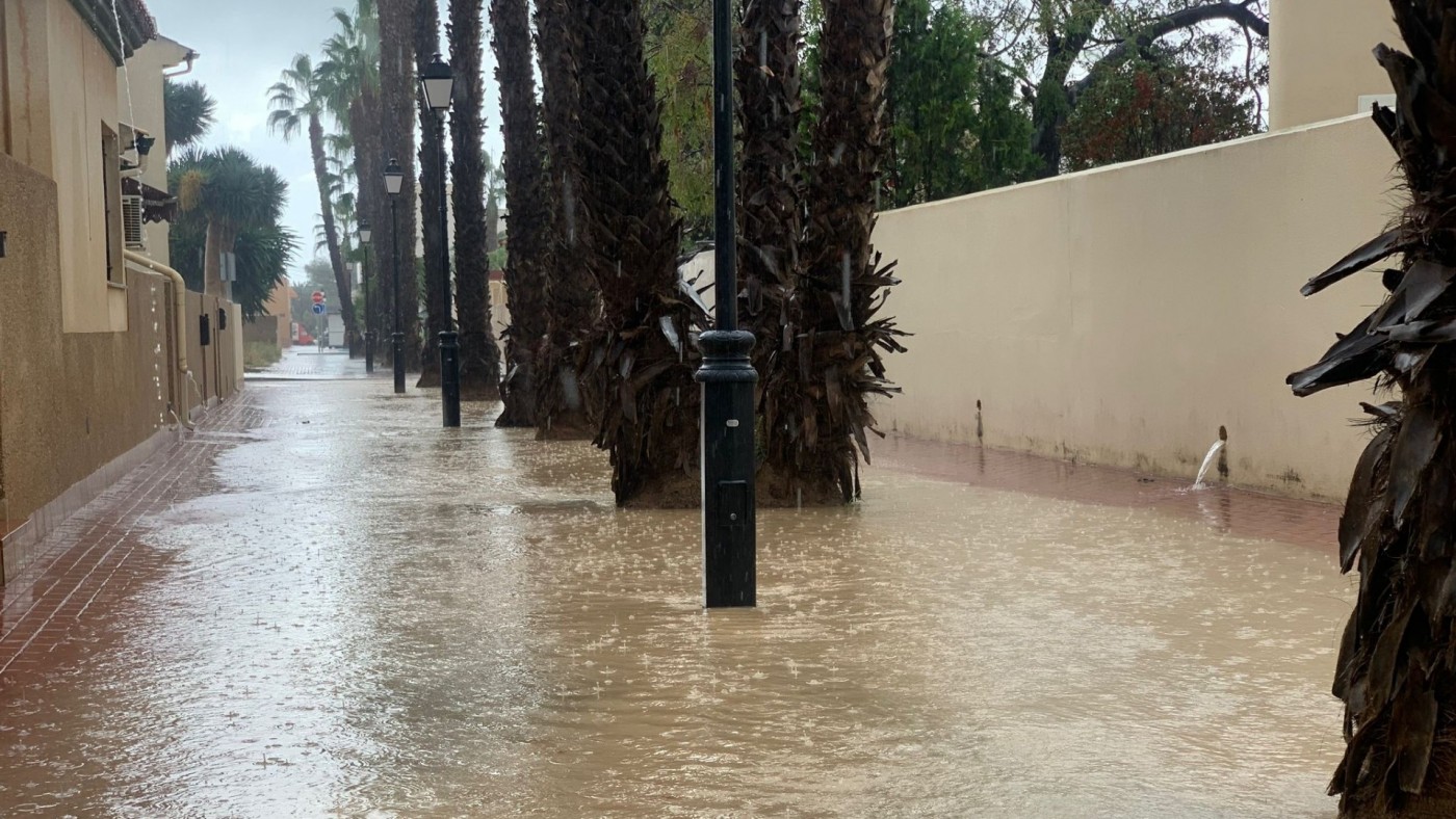 El 112 atiende 41 incidencias por las las lluvias en Cartagena, La Unión, Los Alcázares y Murcia