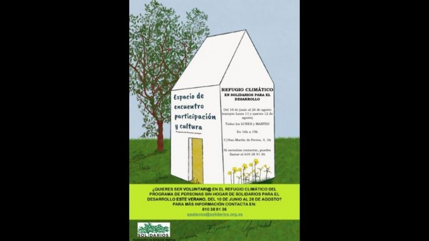 Solidarios para el desarrollo abre un refugio climático en Murcia