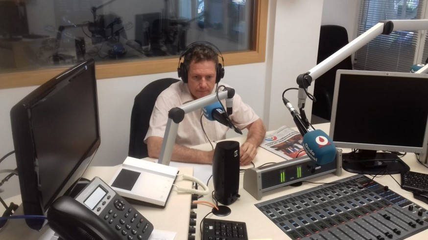 José Miguel Roda en nuestros estudios de Cartagena