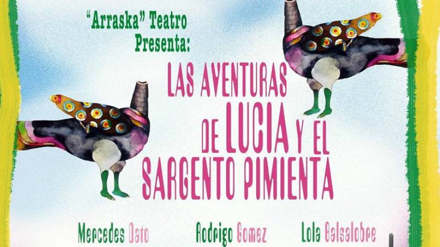 Detalle del cartel de 'Las aventuras de Lucía y el sargento Pimienta' de Arraska Teatro