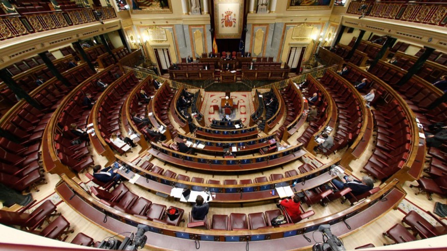 Hemiciclo del Congreso en el pasado debate.