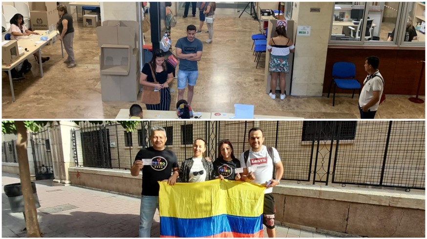 Más de 1.500 colombianos votan en Murcia para las presidenciales