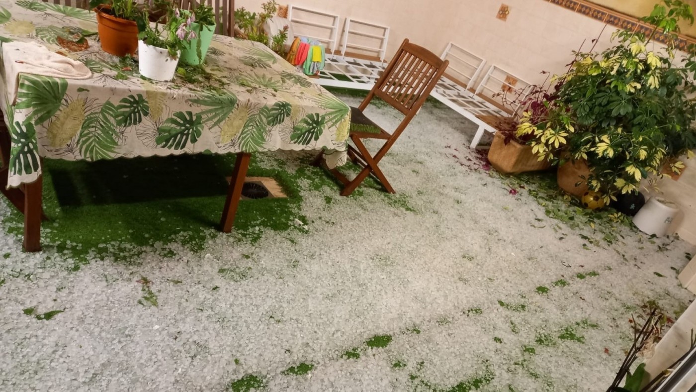 Las tormentas de granizo barren el Altiplano, Archena, Ulea y OJós