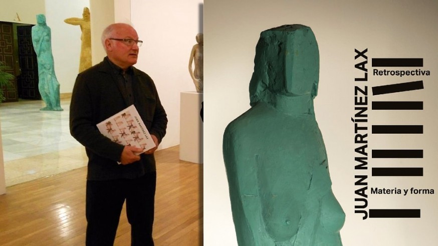 El escultor y pintor Juan Martínez Lax inaugura su exposición retrospectiva 'Materia y forma' en el MUBAM