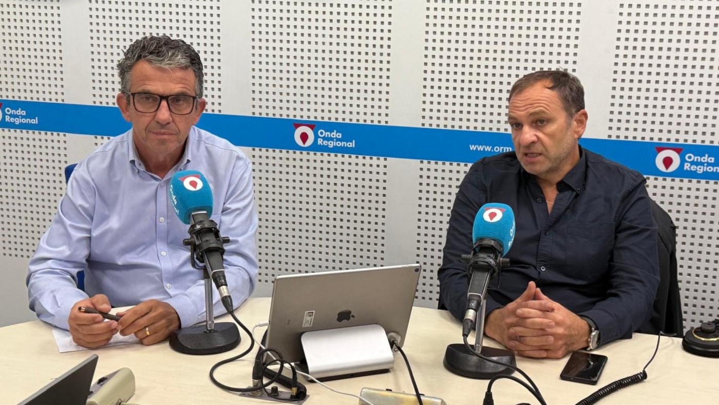José Miguel Marín (Coag) y Alfonso Gálvez (Asaja), este martes en Onda Regional de Murcia. ORM
