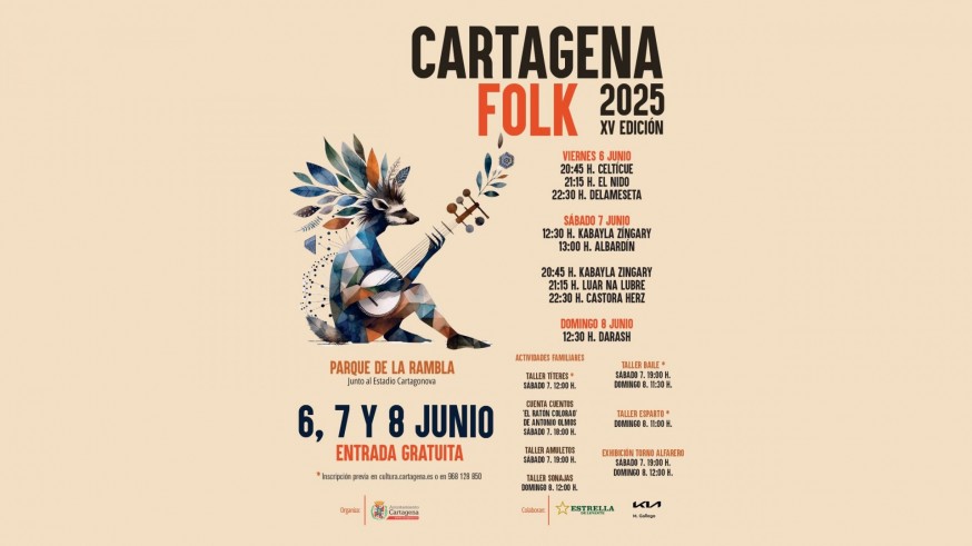 XV Cartagena Folk, del 6 al 8 de junio