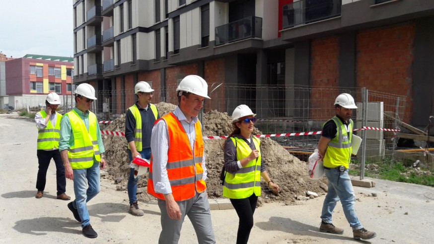 El alcalde de Lorca y la secretaria general de Fomento supervisan las obras en el barrio de San Fernando