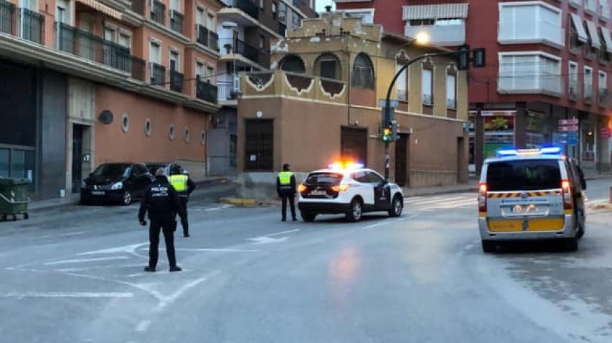 Control de la Policía Local en Jumilla