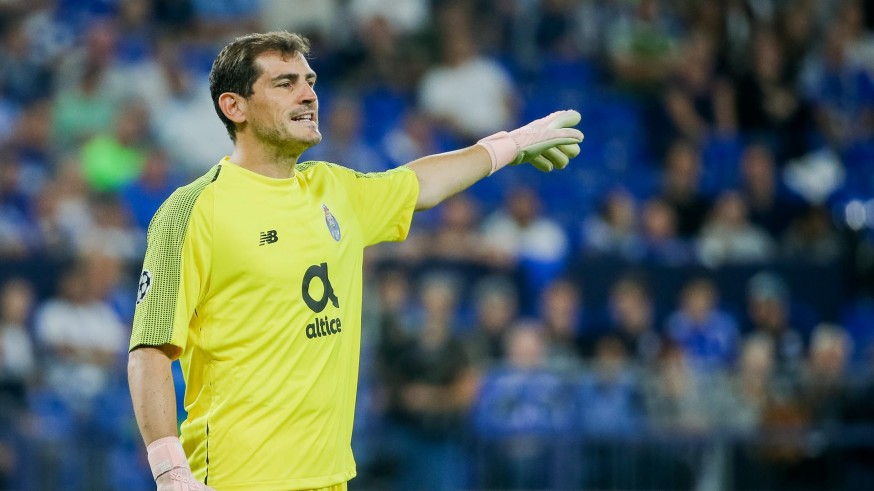 Iker Casillas jugando con el Oporto