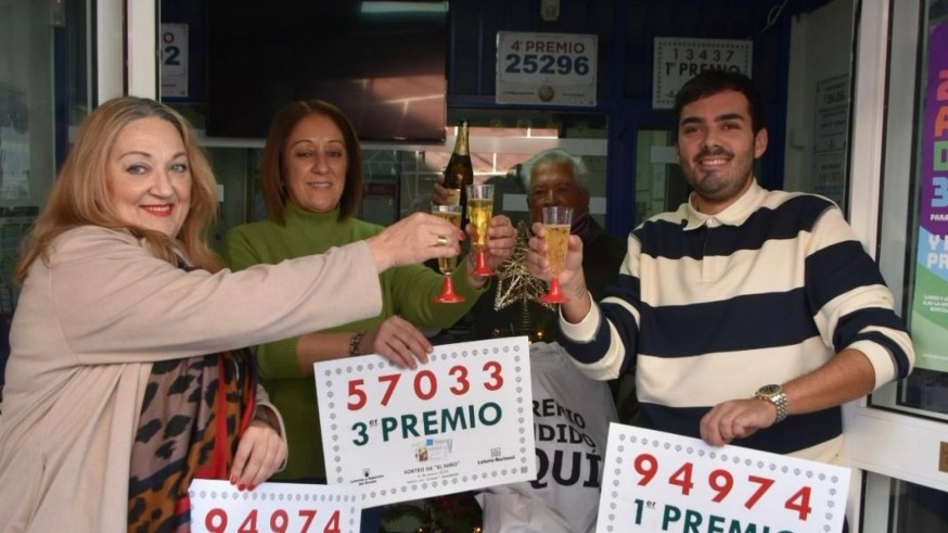 El 57.033, tercer premio de 'El Niño', vendido en Las Torres, Ceutí, Yecla, San Pedro, Cartagena y Mazarrón