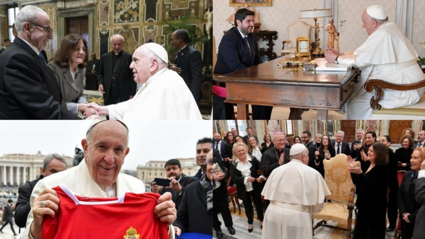 El contacto del papa Francisco y la Región de Murcia