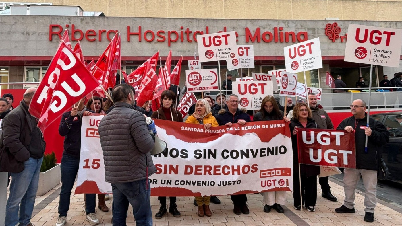La sanidad privada en Murcia sale a la calle tras 15 años sin convenio