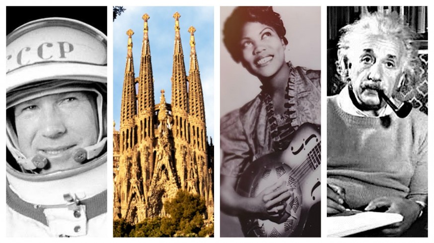 El Hilo invisible con el que se cose la Historia. Para todo hay una primera vez: La Sagrada Familia y un paseo espacial