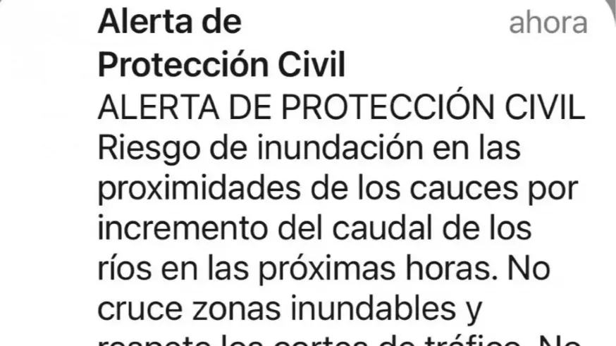 Envían un mensaje Es-Alert a varias localidades de Albacete por la crecida del río Segura