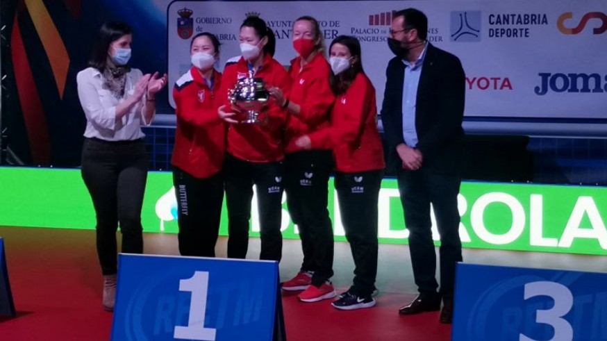 El UCAM Cartagena Tenis de Mesa Femenino se proclama en Santander campeón de la Copa de la Reina