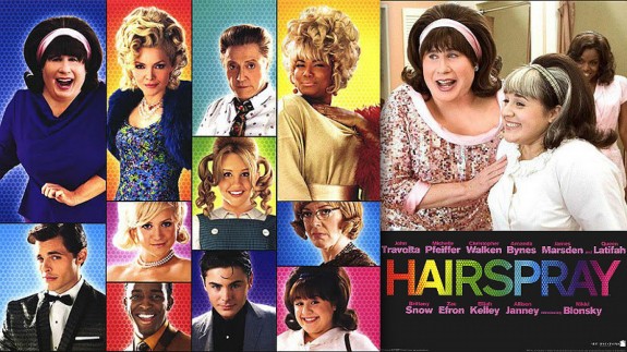 Cartel y fotograma de la película Hairspray