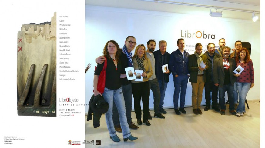 Cartel y artistas de la exposición LibrObjeto