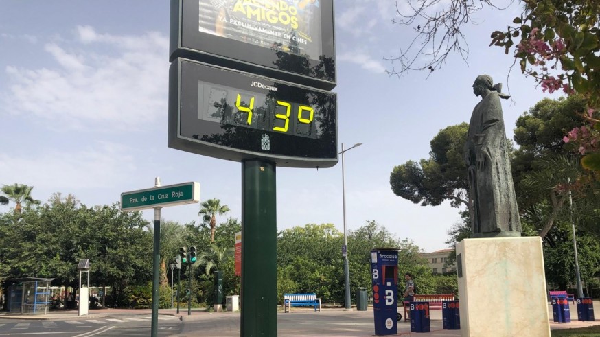 AEMET activa el aviso naranja por calor en Murcia con hasta 40 grados el miércoles